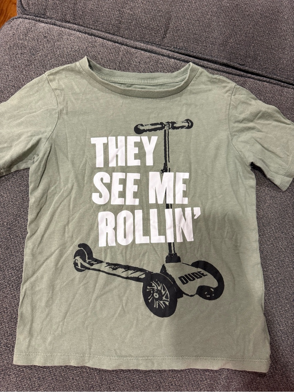The Children's Place Olive Green Scooter Graphic Tee